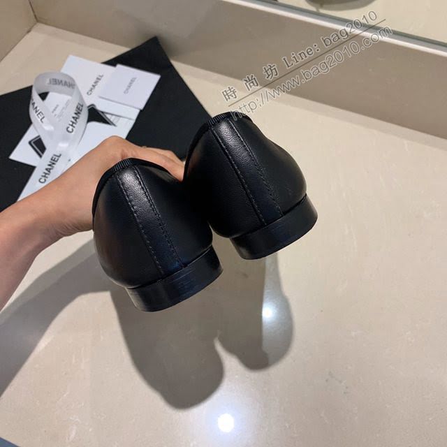 Chanel女鞋 香奈兒頂級芭蕾舞鞋 Chanel羊皮舒適平底鞋  naq1068